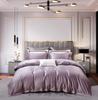 50S Pure Cotton Sateen Solid Color Brocade Fabric Duvet Cover & Bed Sheet Hotel Collection