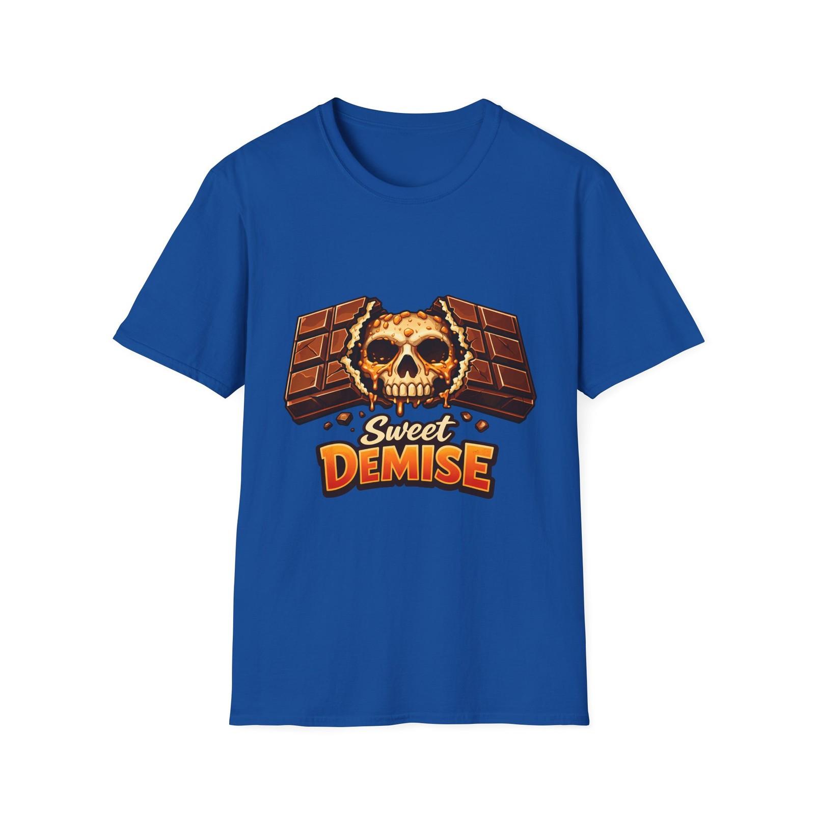 Unisex Softstyle T-Shirt Chocolate Bar Skull Candy Horror Goth Spooky Funny S разноцветный