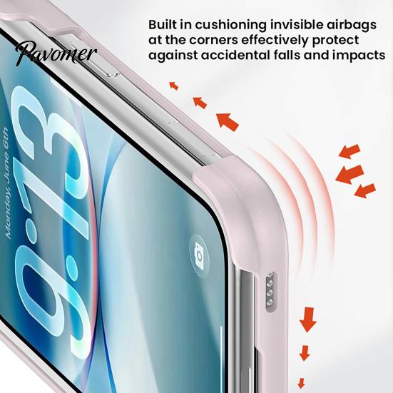 Anti Fingerprint Hard PC Case Magnetic Folding Phone for IPhoneDuo, Hands Free Viewing with 360 Degree Non Slip Matte Finish Rotating Ring Stand,