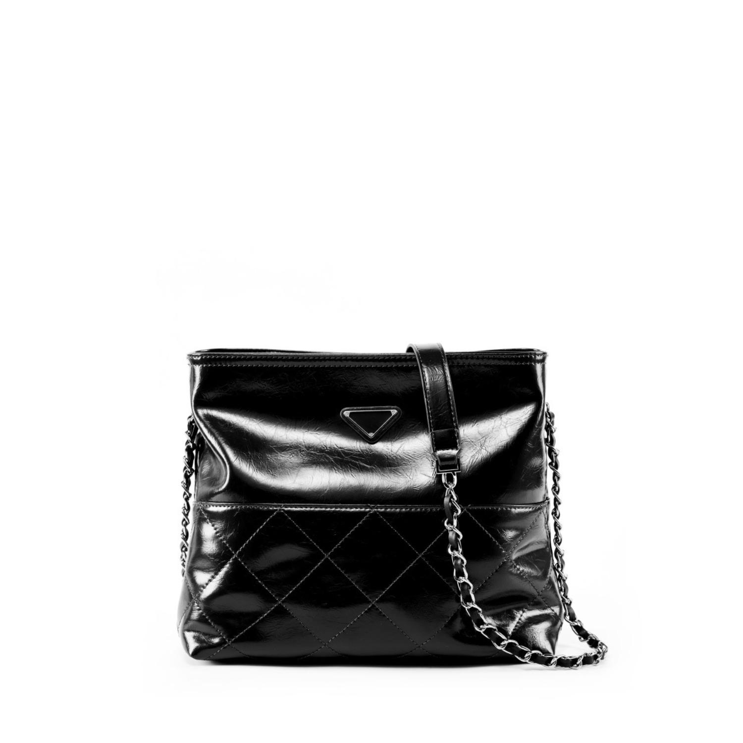 

Универсальная маленькая квадратная сумка Модная сумка на одно плечо подмышку Кожаная сумка кроссбоди Сумка женская из коровьей кожи чёрный