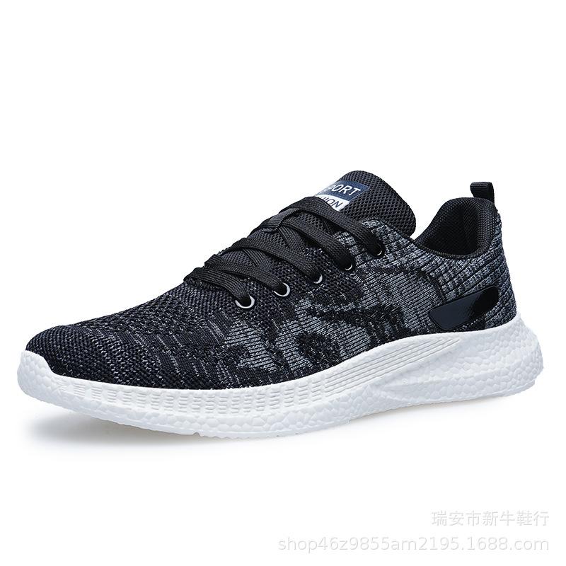 

Coconut men s shoes 2025 summer new breathable sports net shoes Korean version versatile casual running flying woven mesh shoes 39