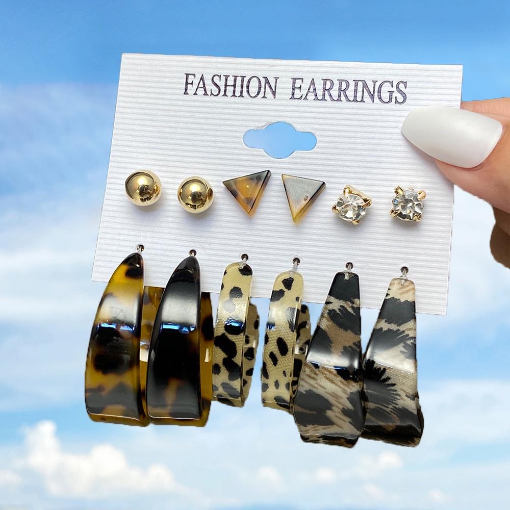 iF ME Fashion Pearl Earring Set Women Luxury Butterfly Love Heart Gold Stud Earrings Resin Hoop Earrings Jewelry Accessories