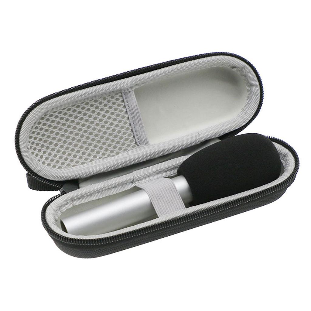 Black Travel Carrying Case Protections Sleeve Pouches Cover for Condenser Microphones