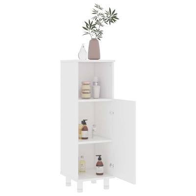 Bathroom Cabinet White 30 X 30 X 95 Cm Particleboard