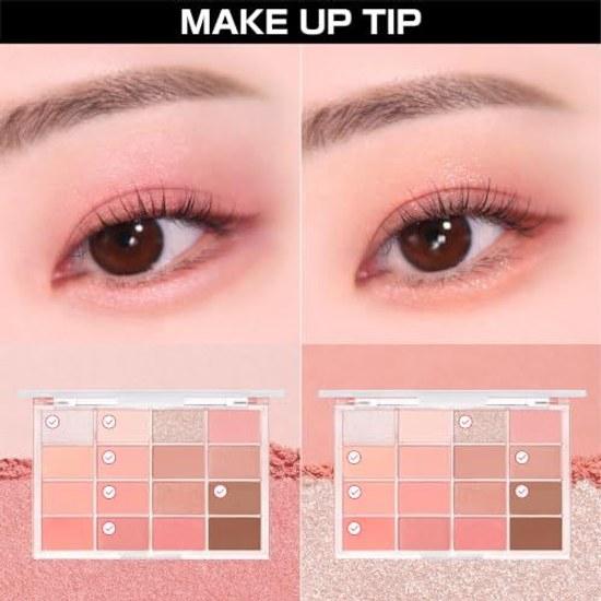 Wakemake Soft Blurring Eye Palette 08 Candy Coral