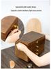 Exquisite Vintage Solid Wood Jewelry Box with Lock for Necklaces, Earrings, and Rings