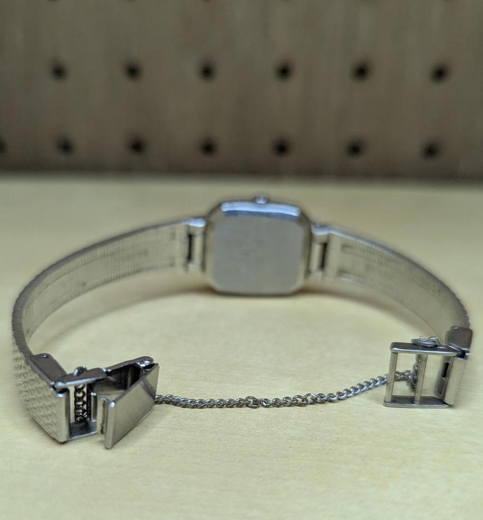 [USED] Working/Good Condition SEIKO Quartz 5421-5060 Silver Women's Watch