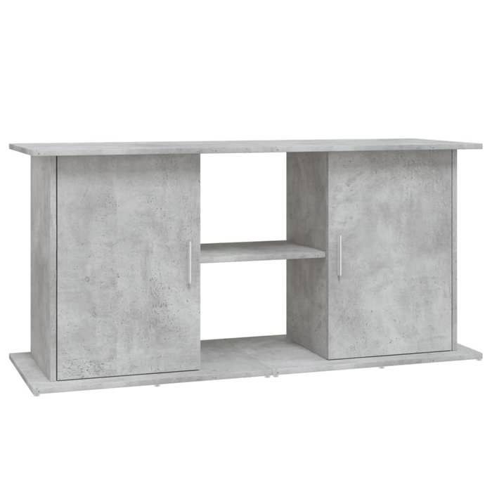 VidaXL Support pour aquarium gris béton 121x41x58 cm bois d'ingénierie 833619
