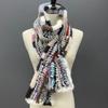 Winter Fur Long Scarf for Women Warm Knitted Natural Mink Fur Shawls Female Stylish Scarves 180x12cm