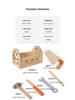 Toddler Educational Toolbox: Portable Workbench Toy for Early Learning and Repair Simulation.