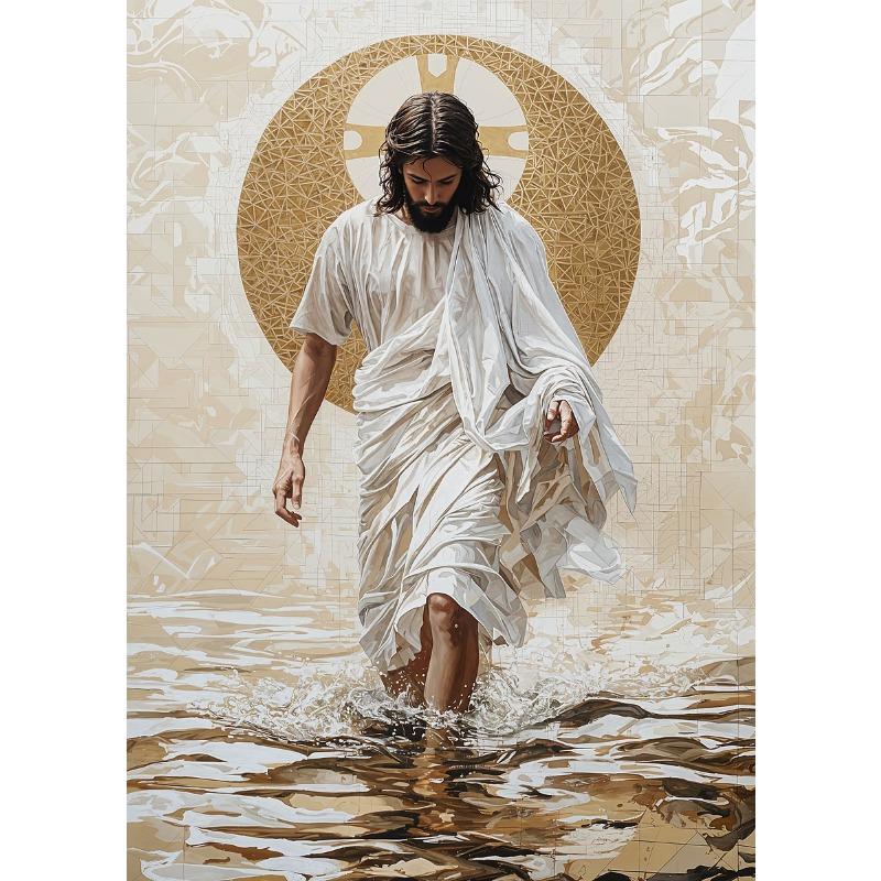 Retro Jesus Christus Poster Klassische Bibel Porträtdrucke Betendes Flehen Leinwandmalerei Wandbilder Heim Wohnzimmer Dekor