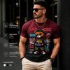 Herren Sommer Teddybär Grafikdruck T-Shirt Lässig Atmungsaktiv Rundhals Streetwear Hip Hop Oversized T-Shirt Outdoor Tägliche Oberteile