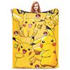 Pokemoned Pikachu Cartoon Fleece Blankets Funny Throw Blankets for Bed Sofa Couch 200x150cm Bedspreads