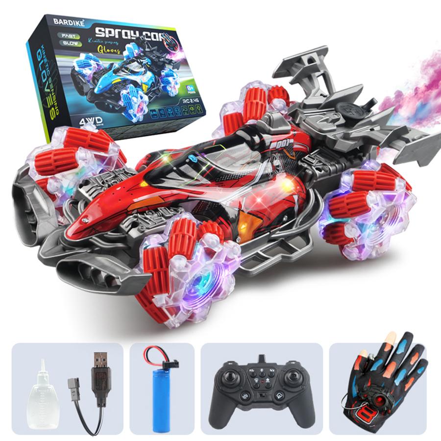 Colorful Lights Spray Stunt Racing 4WD Shift 2.4G Wireless Gesture Induction Racing Race Remote Control Toy Car