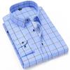 Cămașă subțire cu mânecă lungă imprimată Cămașă în carouri slim fit coreeană pentru bărbați Cămași casual de afaceri pentru rochie, la modă, cu dungi de stradă, Topuri