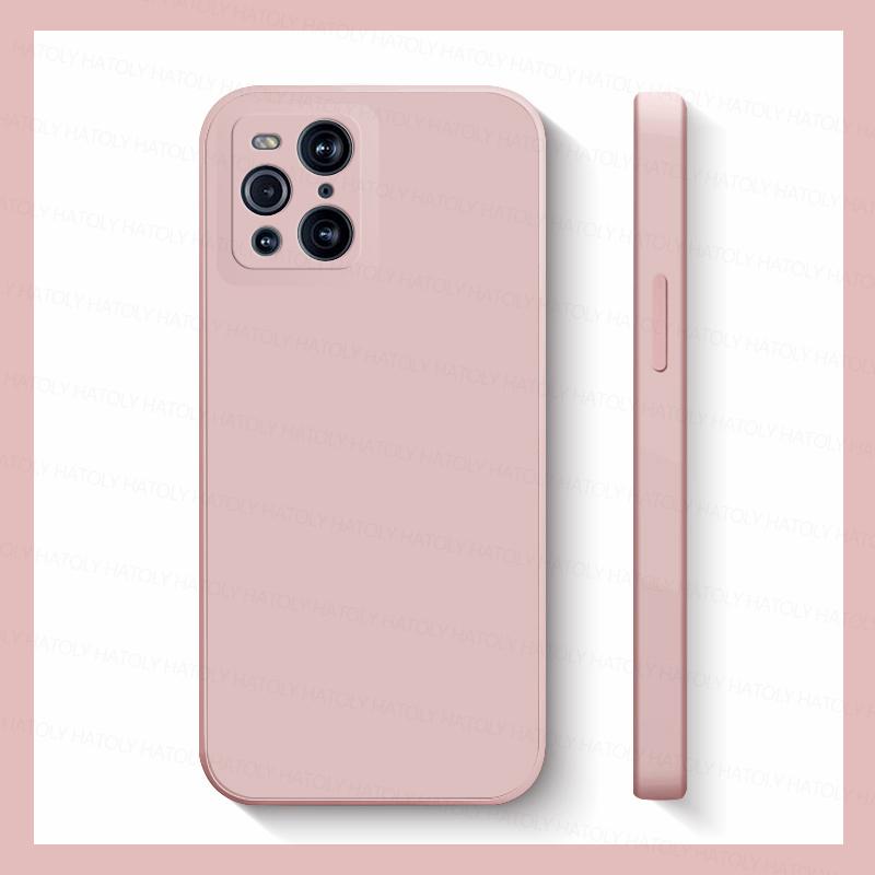 

Для Oppo Find X3 Pro Чехол Oppo Find X3 X5 X6 Pro X3 X5 Lite Чехол TPU Жидкий Силиконовый Противоударный Защитный Чехол Для Телефона Find X3 Pro розовый