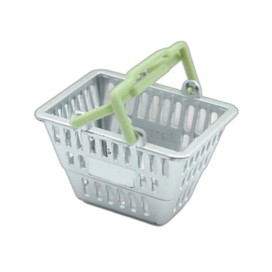 

Миниатюрная корзина для покупок, мини-корзина для супермаркета, модель крошечного орнамента, корзина для продуктов, сумочка, кукольный домик, игрушка, аксессуары для украшения своими руками