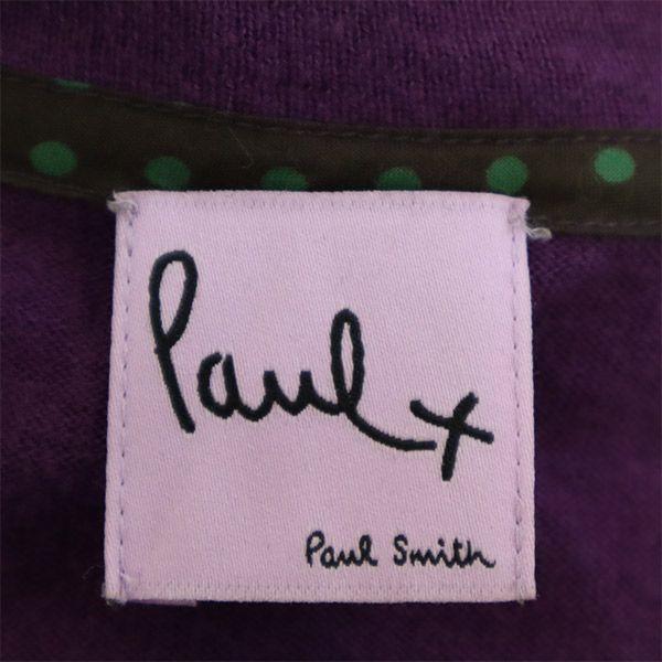 Paul+ Paul Smith Long Sleeve Wool Blend Cardigan M Purple Women Used