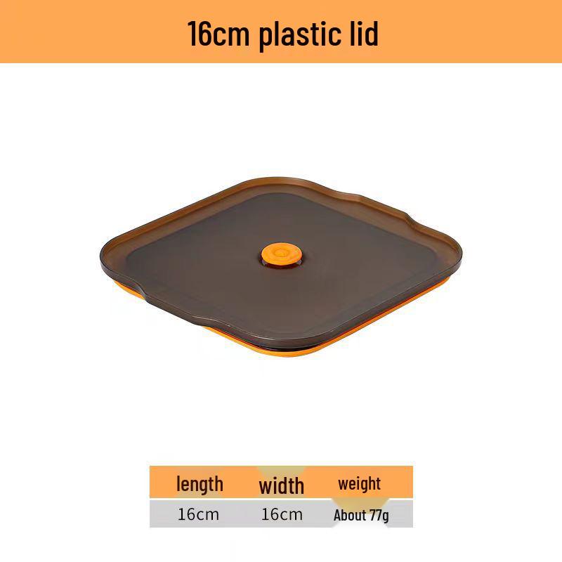 304 Stainless Steel Square Jam Bowl with Lid - Commercial Kitchen Seasoning and Sauce Container.