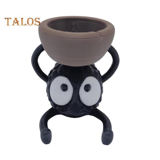 

Мультяшный брикет эльф призрак подсвечник 3D печатный подставка для свечей подсвечник центральный элемент настольное украшение орнамент чёрный