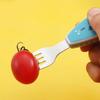 2PCS Cartoon Spoon and Fork Set Lion Rocket Unicorn Cartoon Cutlery 304 Stainless Steel Sturdy and Durable