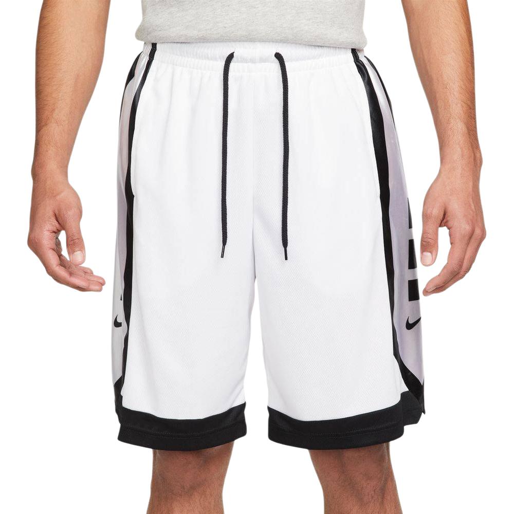 Nike Pantaloncini Casual Dritti con Lacci e Stampa Logo da Uomo Bianco DH7142-100