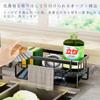 Sponge Sponge Carbon Sponge Detergent Scrubber Drainer Movable Divider Sink Kitchen Storage Holder, Rack, Steel, Holder, Holder, Function, Included,
