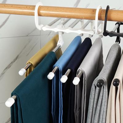 Folding Pants Storage Multifunctional Hanger for Pant Rack Hanger Clothes Organizer Hangers Save Wardrobe Space Bedroom Closets