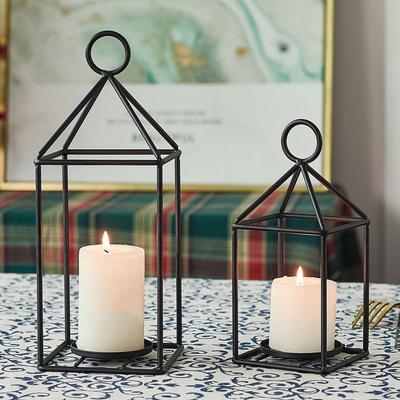 Eisenkunst Käfig Design Ambiente Handwerk Ornamente Kerzenständer Dekorative Einfarbig Garten Hof Kerzenhalter Einzigartige Dekoration