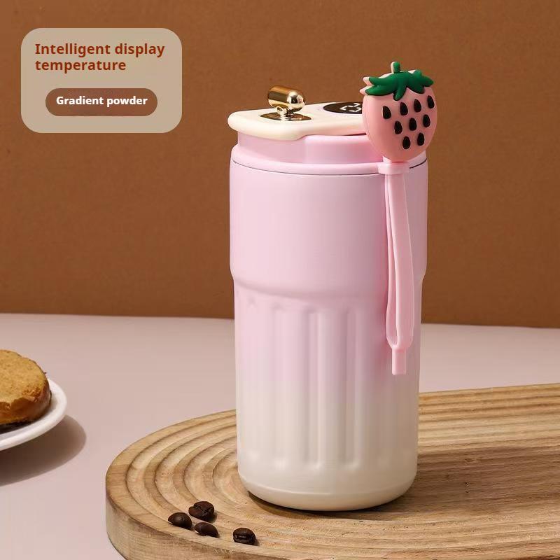 450ML Smart Display Temperature Stainless Steel Vacuum Cup Portable Thermo Water Bottle Coffee Cup Keep Cold and Hot Thermal Mug