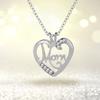 Heart Shaped Crystal Pendant Necklace Jewelry Mother's Day Gift For Mom