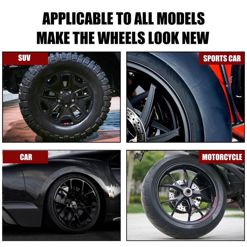 Wheel Rim Repair Kit Black Automobile Alloy Wheel Rims Scratch Remover Pen Car Wheel Scratch Remover Quick Dry Coverage