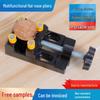 Aluminum Alloy Multifunctional Mini Bench Vise with Eight-Hole Flat-Mouth Pliers for Creative Projects and Walnut Accessories.