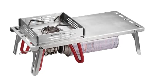 

CAMPING MOON Solo Kitchen Regulator Stove (St-310, St-340) with Alcohol, Heat-Shielding Table, Stainless Steel Storage, and Cycle Plate (SK-310CP)