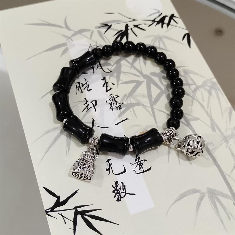 Time comes and goes bracelet women's niche retro bamboo versatile student bracelet hot-selling in scenic spots