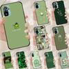 Green Aesthetic Case For Xiaomi Redmi Note 11 10 9 8 12 Pro Plus 9S 10S 11S 12S Cover For Redmi 12C 10 9 C
