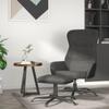 Day and Night - Day and Night Relaxation Armchair with Footrest In Dark Gray Fabric