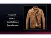 Chaqueta Retro de Cuero PU para Hombre con Forro Polar: Estilo Lavado Otoño/Invierno
