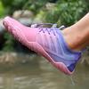 Summer Explosion Auqa Shoes Lace -Up Quick -Drying Breathable Beach Swimming Shoes Couples Gradient Color Surfing Sneakers