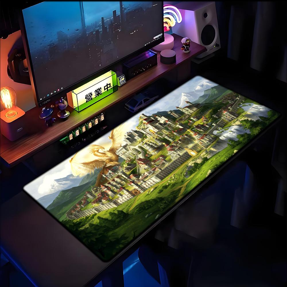 Heroes of Might and Magic Tappetino per Mouse con Mappa XXL Gomma Antiscivolo Tappetini per Mouse Tastiera Accessori da Gioco Tappetino Mouse xmm