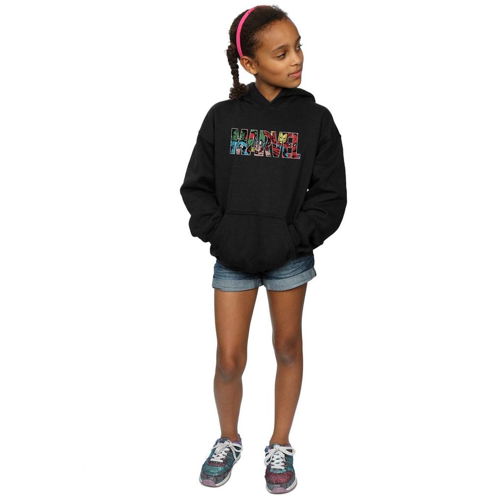 Marvel Comics Girls Logo Character Infill Hoodie