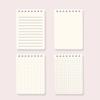 Pocket Size Notebook 128 Pages Soft Coil Binding Notebook Lined/Dotted/Gridded/Unruled for Daily Writing Note Taking