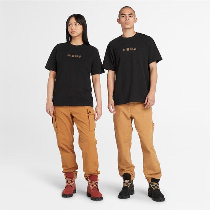 Timberland Set in Sleeve T Shirt Unisex Black A5TCQ-001
