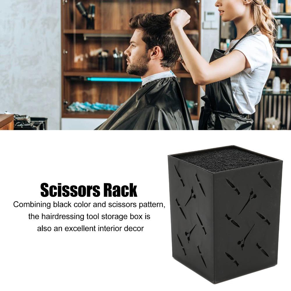 Hollow Design Scissors Holder Slip Proof Base Scissors Rack Shears Holder For Professional Salon
