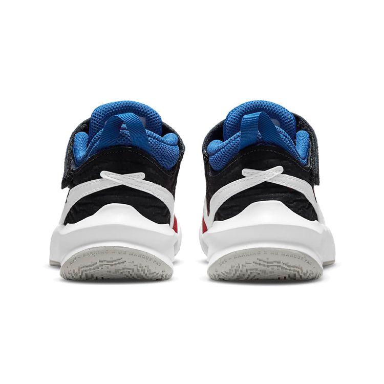 Nike Team Hustle D 10 Basketball Shoes Kids Sneakers Red Blue Black CW6736-005
