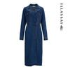ELLASSAY Women's Versatile Lapel Denim Dress