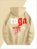 Mens Gothic Text Hoodie, Roga Lightning Roots Back Print, Oversized Streetwear Pullover Sweatshirt Hooded Top