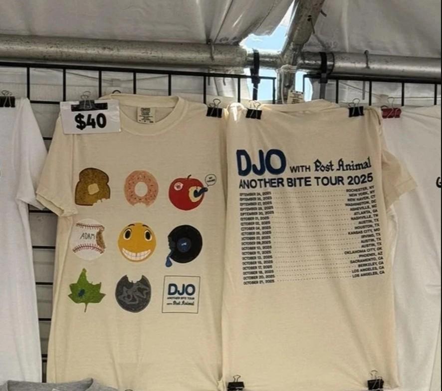 DJO Another Bite Tour Merch 2026 on Oct REPRINT T-shirt size S-5XL S