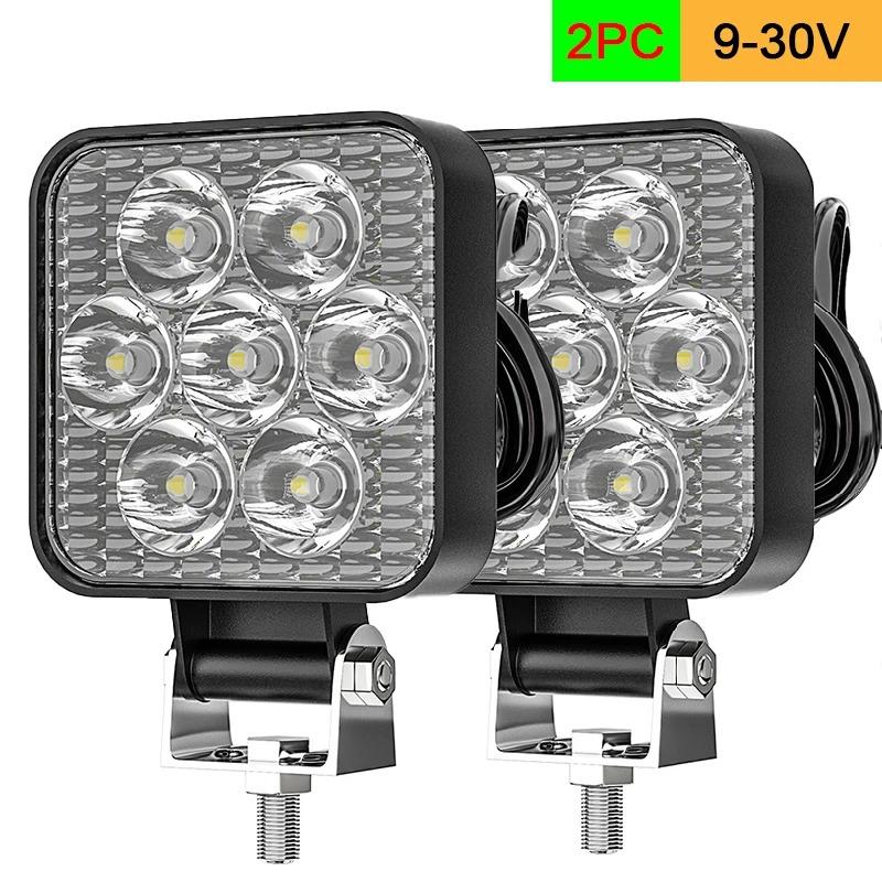 12-24V LED Off Road Work Light, IP65 Waterproof Spot Light for Truck ATV Motorcycle Boat Outdoors Spot Light Car Work Light