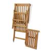 Patio Chairs Deck Chair With Footrest Solid Teak Wood